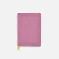 Fig Wine Confidant Hardcover Notebook with a yellow ribbon.